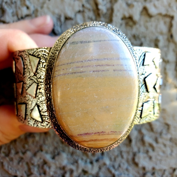 New Mookaite 925 Silver Cuff Bracelet. - Picture 1 of 16